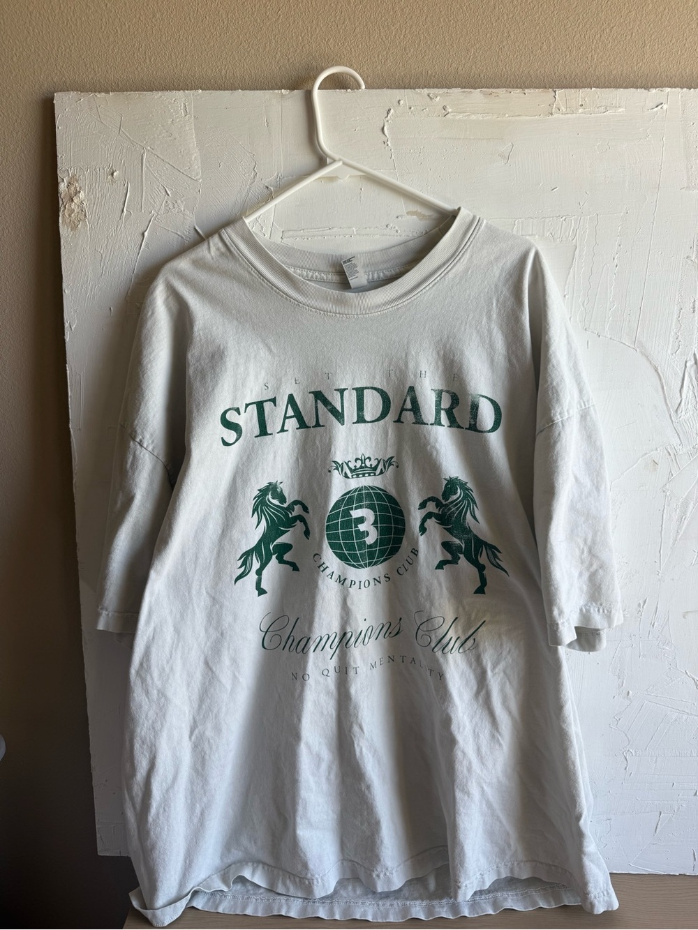 Cbum STANDARD Champions Club White Graphic Tee - Green Print